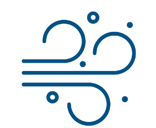 An icon representing air quality